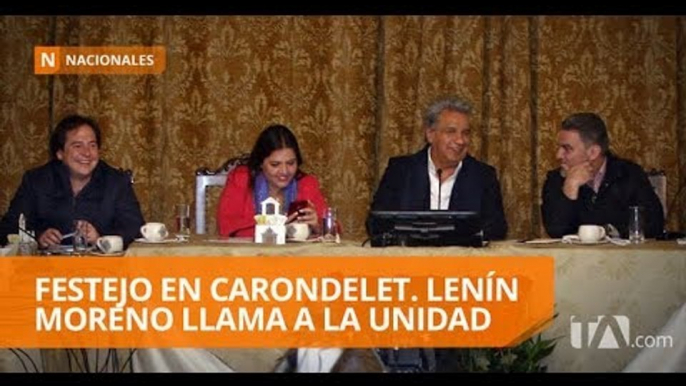 Lenín Moreno reacciona tras resultados de conteo rápido del CNE - Teleamazonas