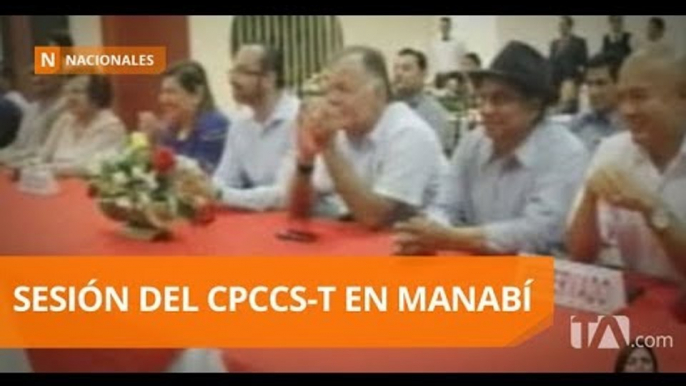 CPCCS-T recibió a delegaciones manabitas - Teleamazonas