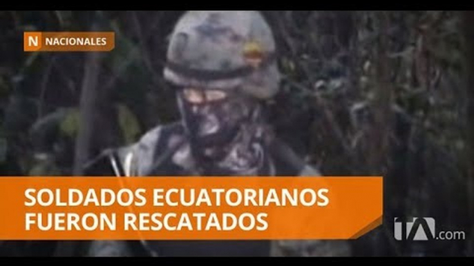 Los ocho soldados ecuatorianos extraviados fueron rescatados - Teleamazonas