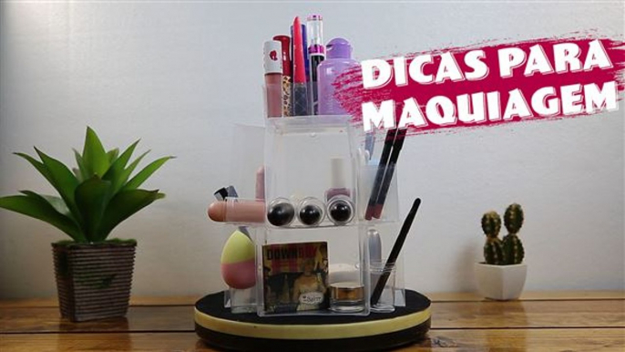 Dicas de maquiagem: Caixa de maquiagem feita de materiais reciclados