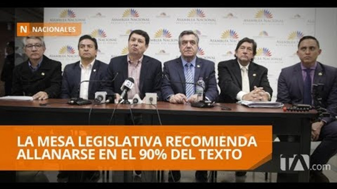 Comisión de la Asamblea aprobó el informe del veto a la Ley de Fomento Productivo - Teleamazonas