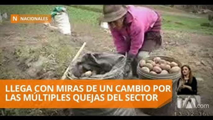 Xavier Lazo empezó sus funciones como ministro de agricultura - Teleamazonas