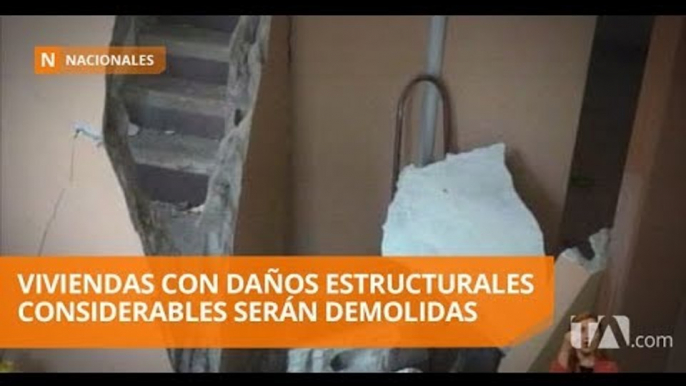 El sismo del jueves pasado dejó varios daños en el cantón Chunchi - Teleamazonas