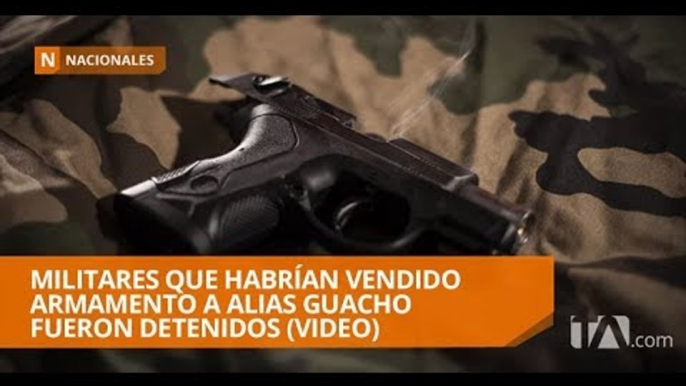 Dos militares detenidos por vender armamento a banda de alias Guacho - Teleamazonas