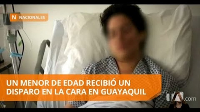 Joven recibió un disparo en la cara en Guayaquil -Teleamazonas