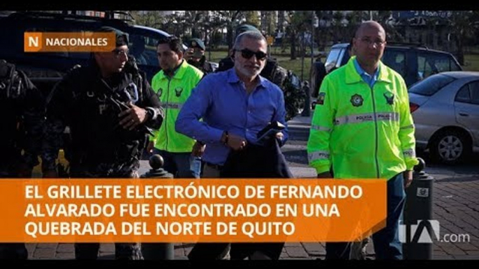 El grillete electrónico de Fernando Alvarado jamás emitió alerta de emergencia -Teleamazonas