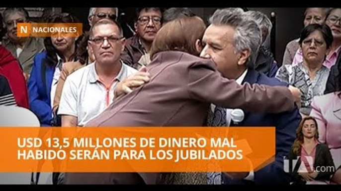 El presidente Lenín Moreno se reunió con jubilados - Teleamazonas