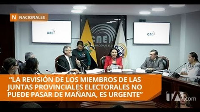 Miembros de las juntas provinciales serán cambiados en medio del proceso - Teleamazonas