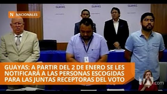 Se escogió a los miembros de las juntas receptoras del voto en Guayas - Teleamazonas