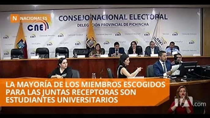 CNE sorteó a los miembros de juntas receptoras del voto en todo el país - Teleamazonas