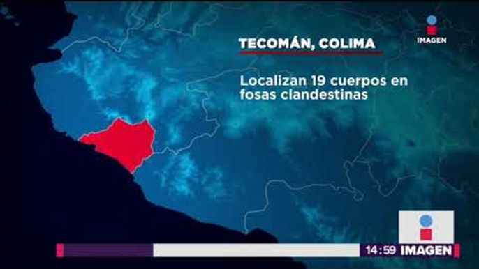 Localizan 11 fosas clandestinas con 19 cuerpos en Colima | Noticias con Yuriria Sierra