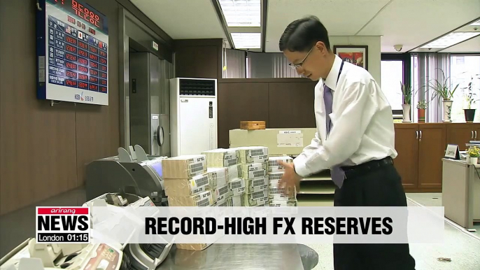 S. Korea's foreign exchange reserves hit record high in January