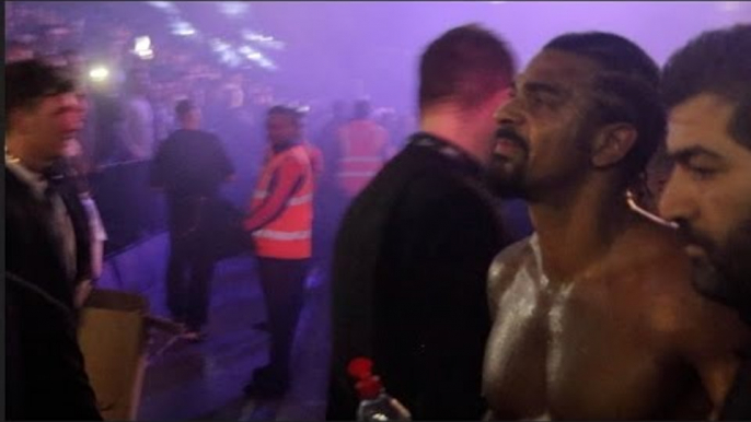 DISTRAUGHT! DAVID HAYE CARRIED BY TEAM OUT OF VENUE AFTER DEVASTATING DEFEAT TO TONY BELLEW