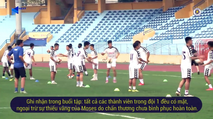 Bùi Tiến Dũng tập riêng trong buổi tập mới nhất của CLB Hà Nội chiều 21/2/2019 | HANOI FC