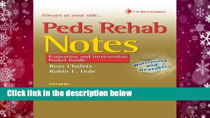 Peds Rehab Notes (Davis s Notes Book)