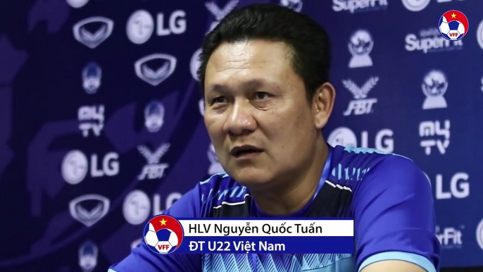 HLV Nguyễn Quốc Tuấn: "Tôi hài lòng với kết quả hòa cùng ngôi đầu bảng" | VFF Channel