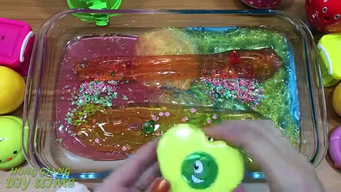 MIXING POM POMS AND MAKEUP INTO STORE BOUGHT SLIME!!! RELAXING SATISFYING SLIME