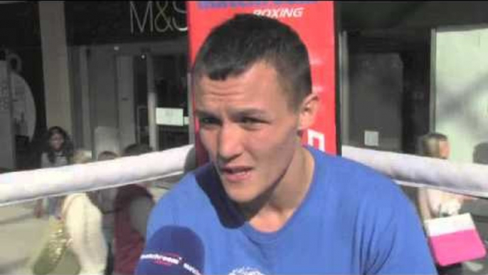 JOSH WARRINGTON -'I'M CLIMBING LADDERS, LOOKING TOWARDS LEE SELBY & TAKE THE FIGHTS ABOVE ME'.