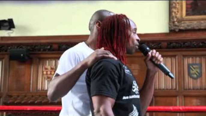 'YOU'RE ALL MY FAMILY' - JEROME WILSON'S FATHER MAKES EMOTIONAL SPEECH AT HIS SON'S FUND-RAISER