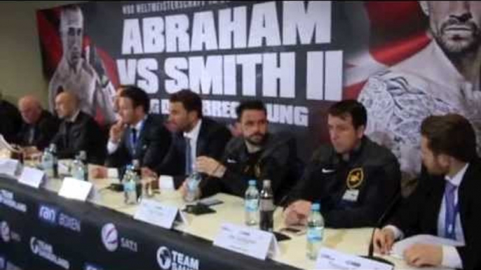 PAUL SMITH v ARTHUR ABRAHAM 2 - POST FIGHT PRESS CONFERENCE - BERLIN (JUST THE ENGLISH BITS)