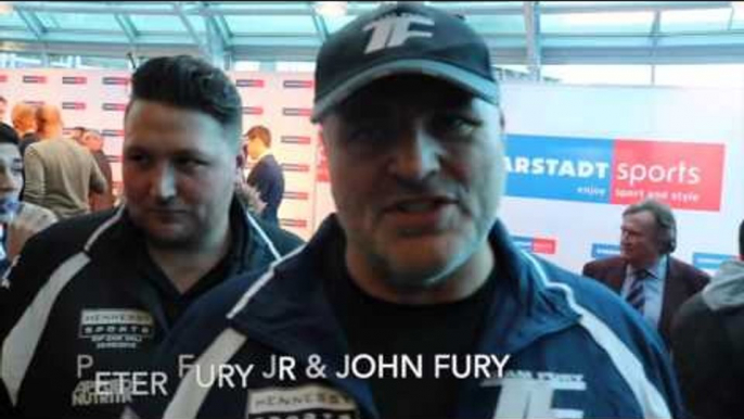 BIG JOHN FURY & PETER FURY JR - TYSON FURY WILL RETIRE WLADIMIR KLITSCHKO ON HIS STOOL !!