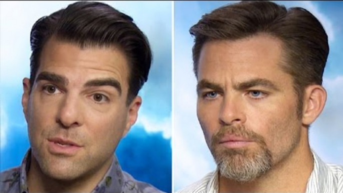 Chris Pine & Zachary Quinto Interview - Alice Eve vs Sofia Boutella