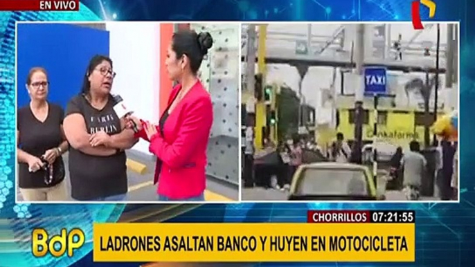 Chorrillos: vecinos preocupados ante constantes asaltos en motos
