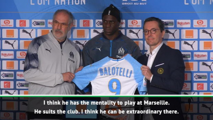 Balotelli has right mentality for Marseille - Hilton