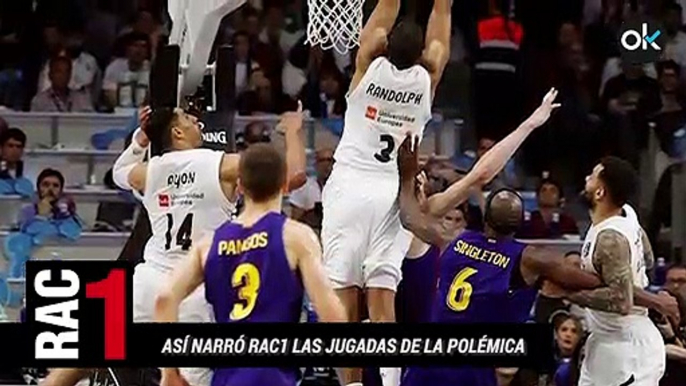 Así narró RAC1 las jugadas de la polémica