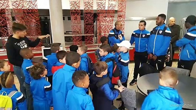 1er semaine de stage (video de la visite du stade Malherbe de nos petits conquérants)