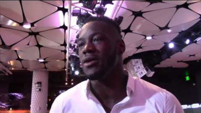 DEONTAY WILDER TALKS ANTHONY JOSHUA v DOMINIC BREAZEALE & TYSON FURY v WLADIMIR KLITSCHKO