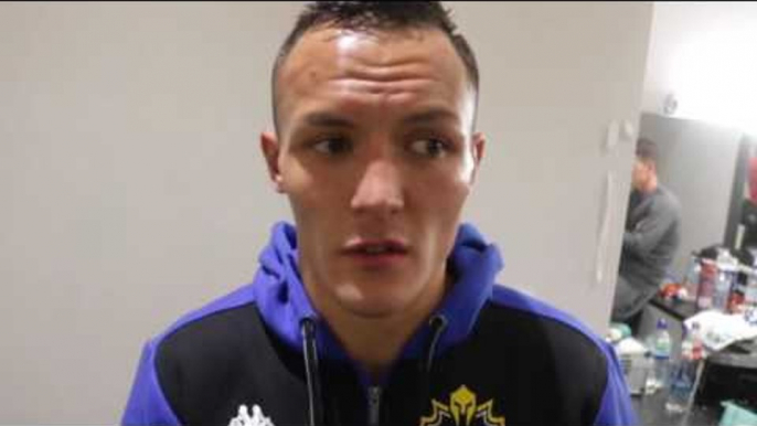 JOSH WARRINGTON REACTS TO STOPPAGE WIN OVER PATRICK HYLAND & TALKS FRAMPTON, SANTA CRUZ & LEE SELBY