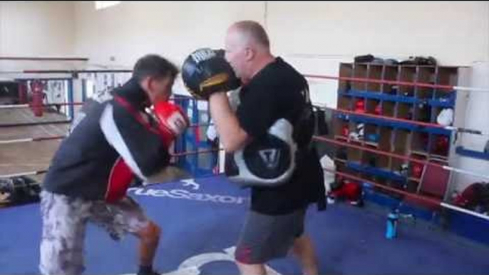 DONT HIT ME SO HARD YOU F**KI%£* PR***' BIG PUNCHER ARTHUR HERMANN UNLEASHES W/ TRAINER ALEC WILKEY