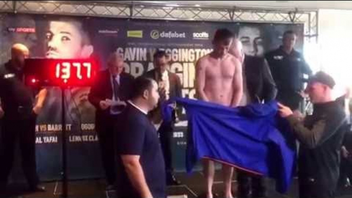 BRAGGING RIGHTS! - FRANKIE GAVIN v SAM EGGINGTON - OFFICIAL WEIGH IN VIDEO / BRAGGING RIGHTS