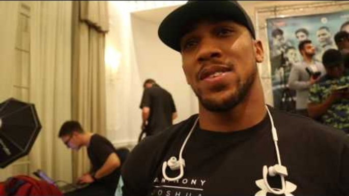 ANTHONY JOSHUA ON ERIC MOLINA, KLITSCHKO, DAVID PRICE, SPARRING RUMOURS & URGES TYSON FURY RETURN