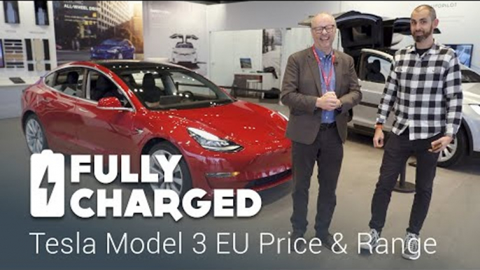 Tesla Model 3 EU price and range | Fully Charged