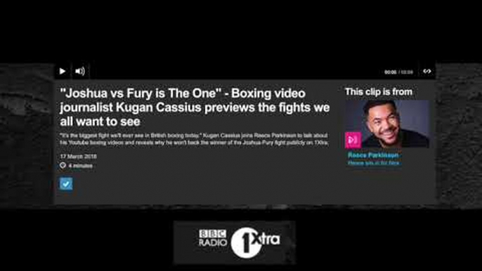 ANTHONY JOSHUA v TYSON FURY? - KUGAN CASSIUS ABSOLUTELY BOTTLES ANSWERING WHO WINS ON BBC 1XTRA