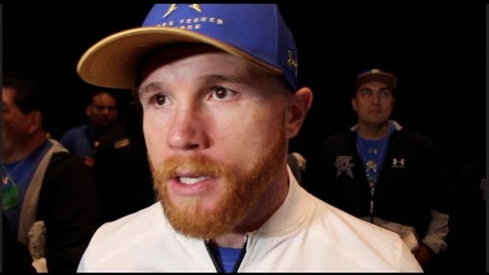 SAUL 'CANELO' ALVAREZ IMMEDIATE REACTION (POST WEIGH IN) / CANELO v GOLOVKIN