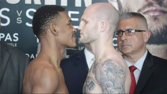 ITS ON!! DANIEL JACOBS v MACIEJ SULECKI - OFFICIAL WEIGH IN & HEAD TO HEAD / JACOBS v SULECKI