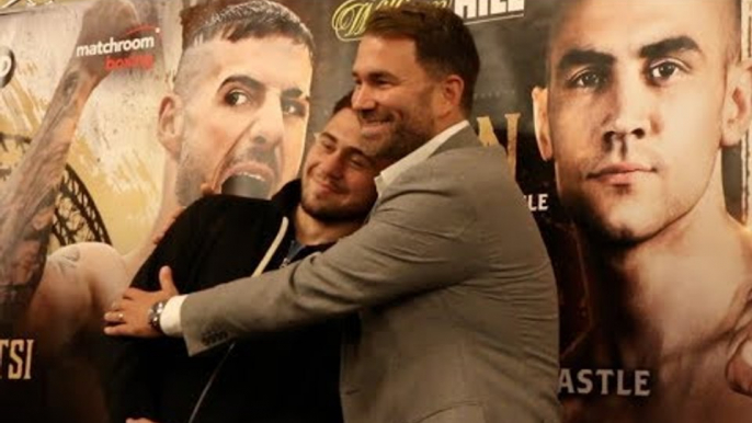 'IT FELT LIKE MONEY' -DAVE ALLEN SAYS LIKE EDDIE HEARN FEELS LIKE AN UNCLE -AFTER PAIR SHARE EMBRACE