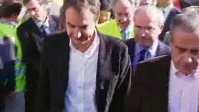 Zapatero visita las obras del AVE