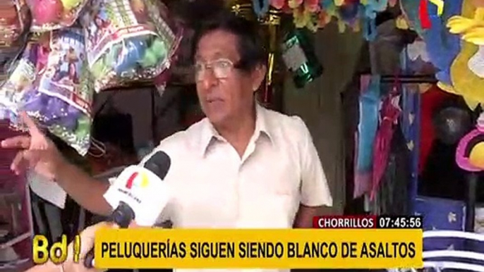 Chorrillos: piden mayor seguridad tras constantes asaltos a peluquerías y lavanderías