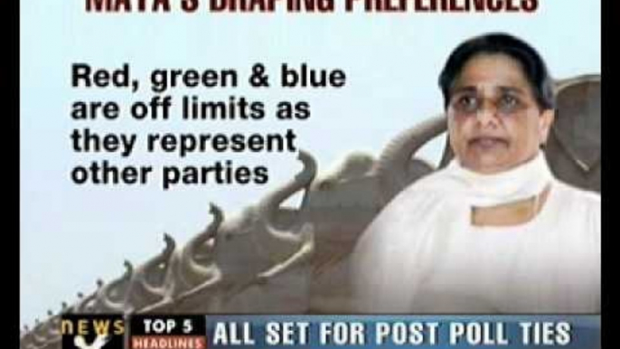 UP Polls Maya's last day to cover BSP statues, symbols.flv