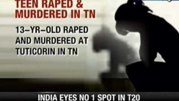 Tamil Nadu: 13-year-old raped, killed - NewsX