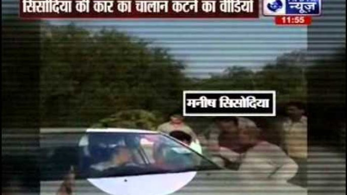 Delhi deputy CM Manish Sisodia’s car chased by cops, fined for speeding