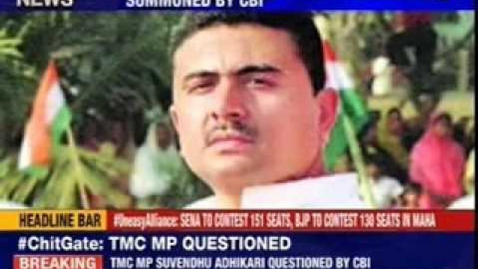 Saradha scam: TMC MP Suvendu Adhikari summoned by CBI