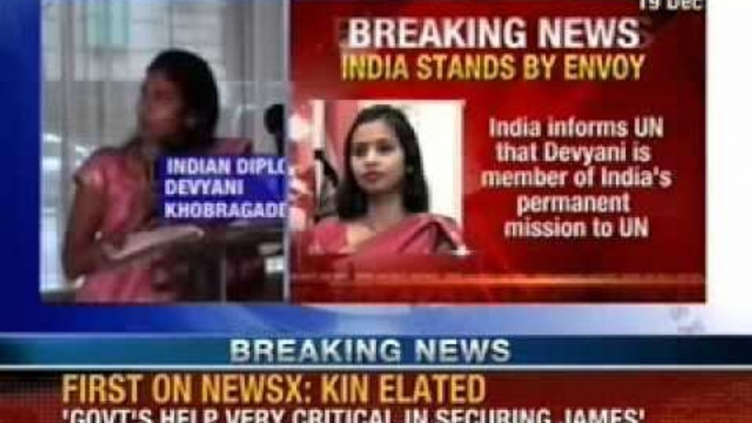 NewsX: India informs UN that Devyani is member of India's Permanent mission to United Nations(UN)