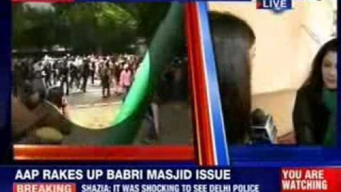 AAP rakes up Babri Masjid issue