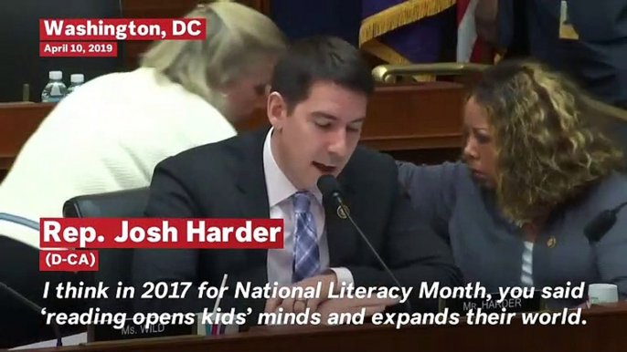 Rep. Josh Harder Grills Education Secretary Betsy DeVos On Budget Cuts