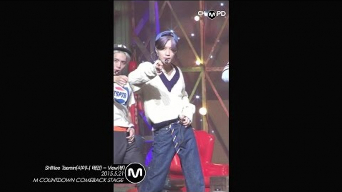 [MPD직캠] 샤이니 태민 직캠 View SHINee Taemin Fancam Mnet MCOUNTDOWN 150521